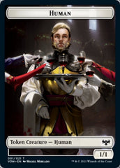 Human (001) // Vampire (007) Double-sided Token [Innistrad: Crimson Vow Tokens] MTG Single Magic: The Gathering  | Multizone: Comics And Games