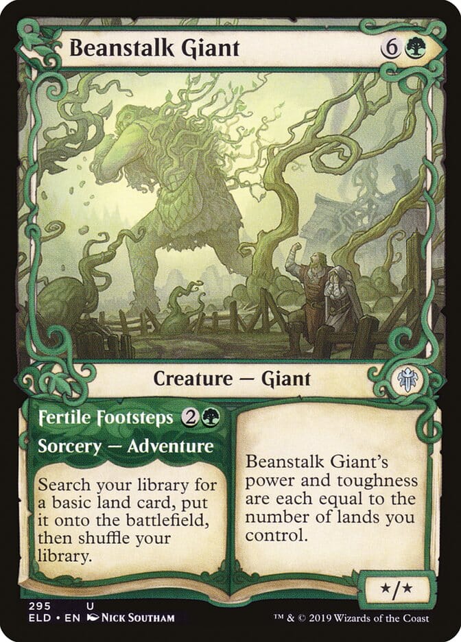 Beanstalk Giant // Fertile Footsteps (Showcase) [Throne of Eldraine] MTG Single Magic: The Gathering  | Multizone: Comics And Games