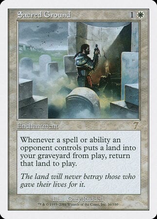 Sacred Ground [Seventh Edition] MTG Single Magic: The Gathering  | Multizone: Comics And Games