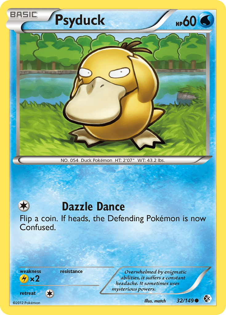 Psyduck (32/149) [Black & White: Boundaries Crossed] Pokemon Single Pokémon  | Multizone: Comics And Games