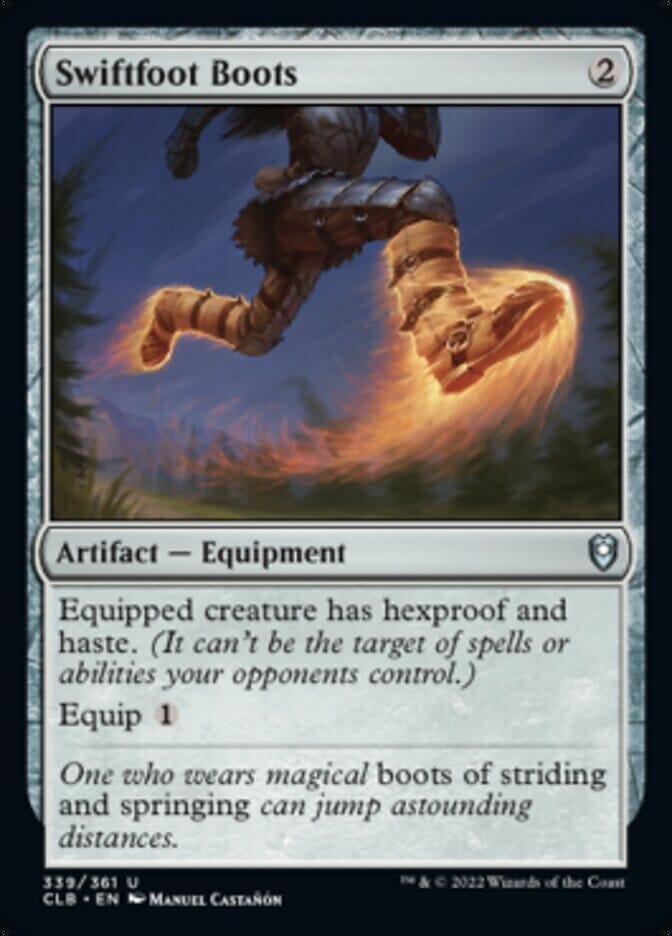 Swiftfoot Boots [Commander Legends: Battle for Baldur's Gate] MTG Single Magic: The Gathering  | Multizone: Comics And Games