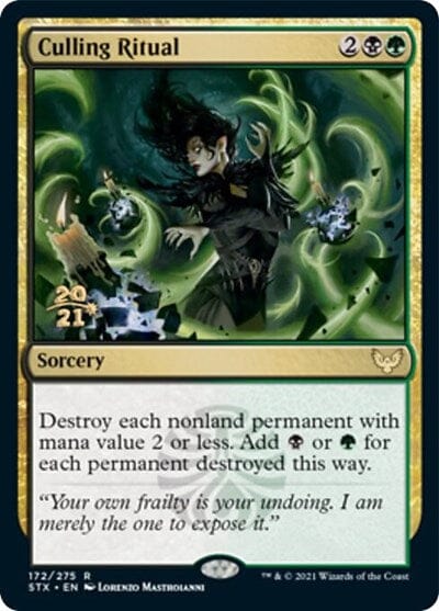 Culling Ritual [Strixhaven: School of Mages Prerelease Promos] MTG Single Magic: The Gathering  | Multizone: Comics And Games