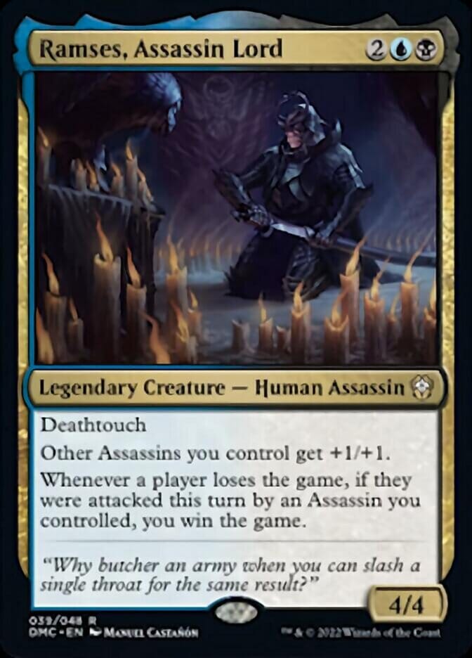 Ramses, Assassin Lord [Dominaria United Commander] MTG Single Magic: The Gathering  | Multizone: Comics And Games