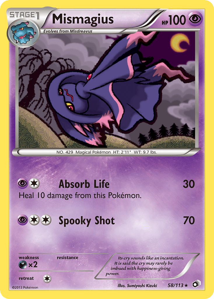 Mismagius (58/113) [Black & White: Legendary Treasures] Pokemon Single Pokémon  | Multizone: Comics And Games
