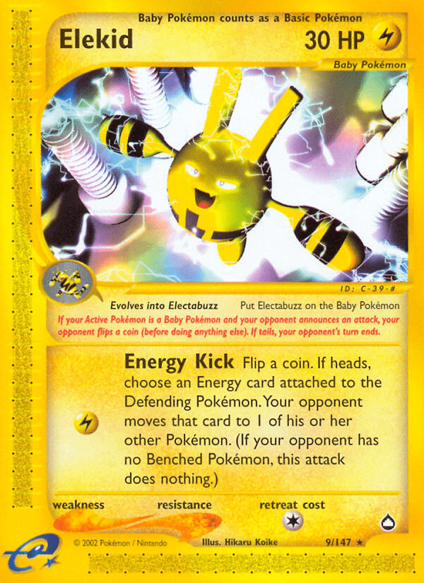 Elekid (9/147) [Aquapolis] Pokemon Single Pokémon  | Multizone: Comics And Games