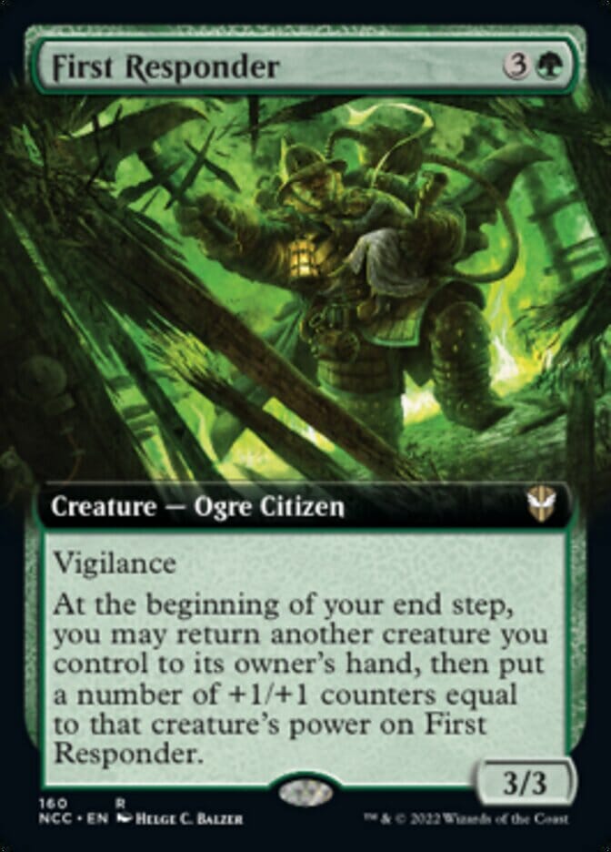 First Responder (Extended Art) [Streets of New Capenna Commander] MTG Single Magic: The Gathering  | Multizone: Comics And Games