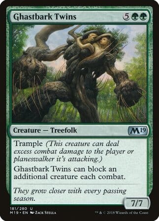 Ghastbark Twins [Core Set 2019] MTG Single Magic: The Gathering  | Multizone: Comics And Games