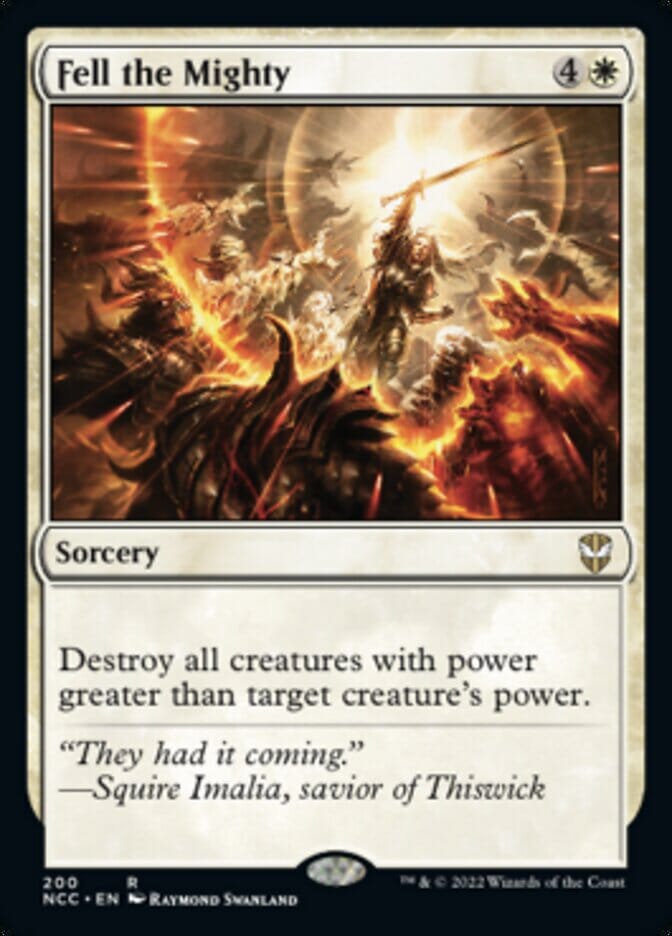 Fell the Mighty [Streets of New Capenna Commander] MTG Single Magic: The Gathering  | Multizone: Comics And Games