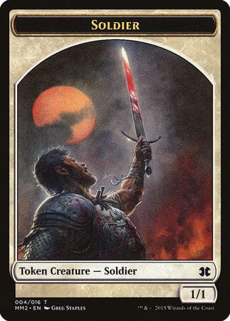 Soldier Token [Modern Masters 2015 Tokens] MTG Single Magic: The Gathering  | Multizone: Comics And Games