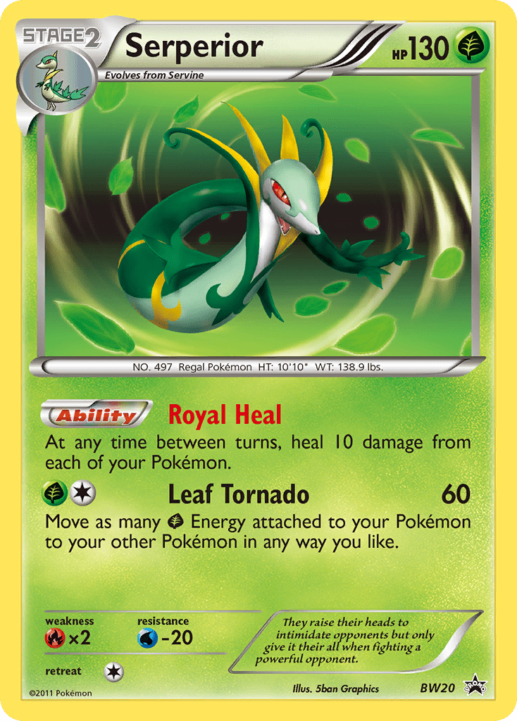Serperior (BW20) [Black & White: Black Star Promos] Pokemon Single Pokémon  | Multizone: Comics And Games