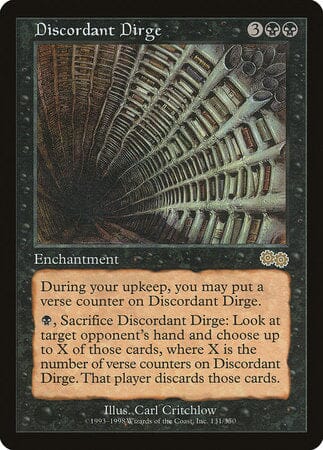 Discordant Dirge [Urza's Saga] MTG Single Magic: The Gathering  | Multizone: Comics And Games