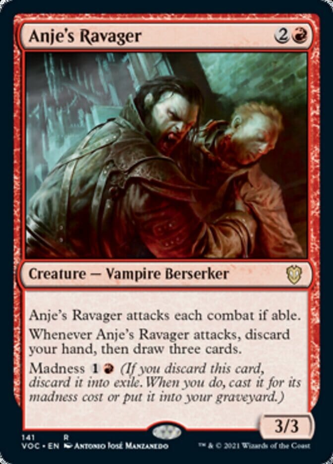 Anje's Ravager [Innistrad: Crimson Vow Commander] MTG Single Magic: The Gathering  | Multizone: Comics And Games