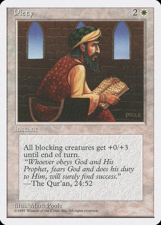 Piety [Fourth Edition] MTG Single Magic: The Gathering  | Multizone: Comics And Games