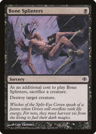 Bone Splinters [Shards of Alara] MTG Single Magic: The Gathering  | Multizone: Comics And Games
