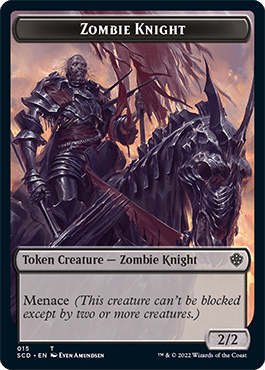 Zombie // Zombie Knight Double-Sided Token [Starter Commander Decks] MTG Single Magic: The Gathering  | Multizone: Comics And Games