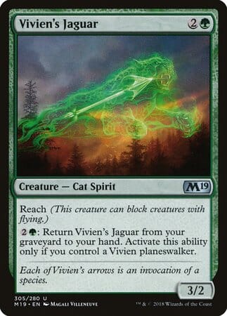 Vivien's Jaguar [Core Set 2019] MTG Single Magic: The Gathering  | Multizone: Comics And Games