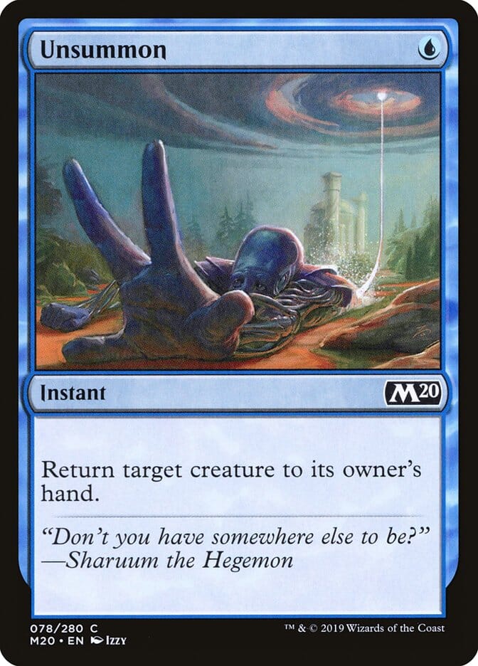 Unsummon [Core Set 2020] MTG Single Magic: The Gathering  | Multizone: Comics And Games