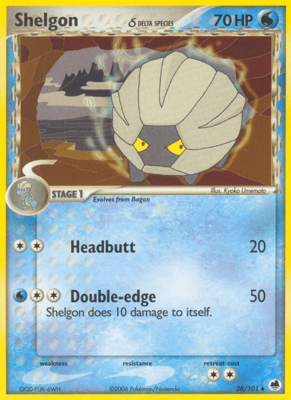 Shelgon (38/101) (Delta Species) [EX: Dragon Frontiers] Pokemon Single Pokémon  | Multizone: Comics And Games