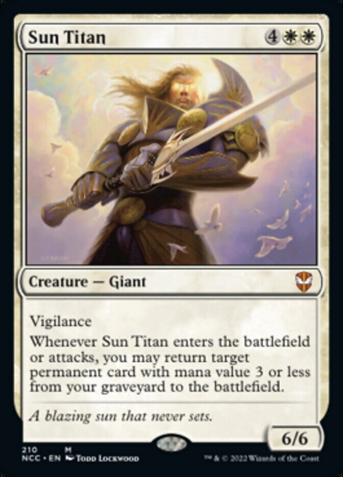 Sun Titan [Streets of New Capenna Commander] MTG Single Magic: The Gathering  | Multizone: Comics And Games