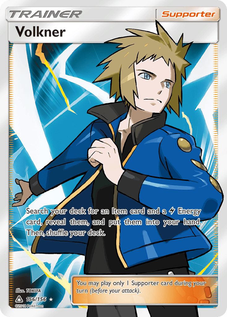 Volkner (156/156) [Sun & Moon: Ultra Prism] Pokemon Single Pokémon  | Multizone: Comics And Games