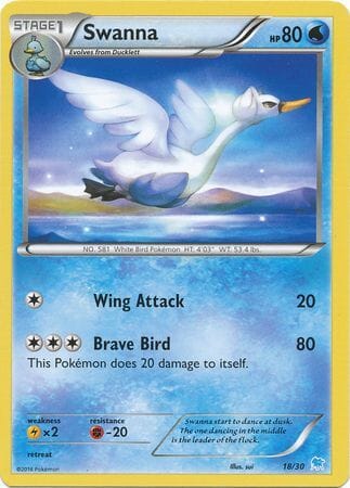 Swanna (18/30) [XY: Trainer Kit 3 - Suicune] Pokemon Single Pokémon  | Multizone: Comics And Games