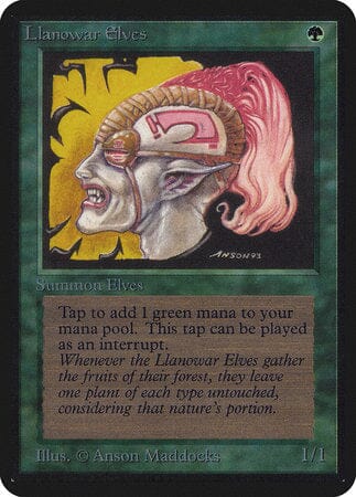 Llanowar Elves [Limited Edition Alpha] MTG Single Magic: The Gathering  | Multizone: Comics And Games