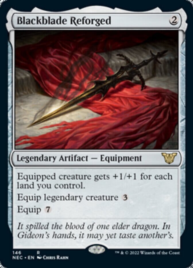 Blackblade Reforged [Kamigawa: Neon Dynasty Commander] MTG Single Magic: The Gathering  | Multizone: Comics And Games