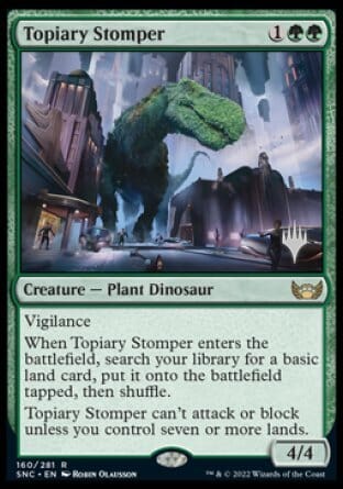 Topiary Stomper (Promo Pack) [Streets of New Capenna Promos] MTG Single Magic: The Gathering  | Multizone: Comics And Games