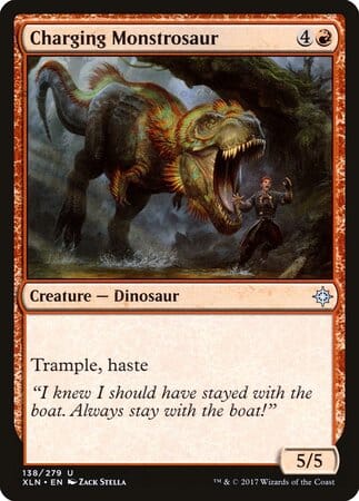 Charging Monstrosaur [Ixalan] MTG Single Magic: The Gathering  | Multizone: Comics And Games