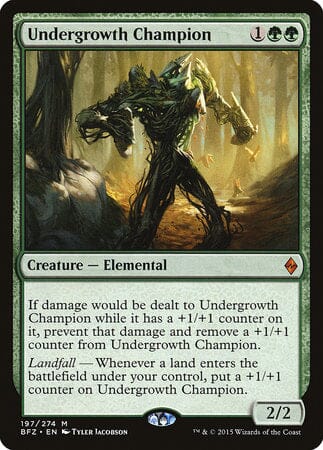 Undergrowth Champion [Battle for Zendikar] MTG Single Magic: The Gathering  | Multizone: Comics And Games