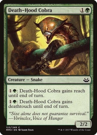 Death-Hood Cobra [Modern Masters 2017] MTG Single Magic: The Gathering  | Multizone: Comics And Games