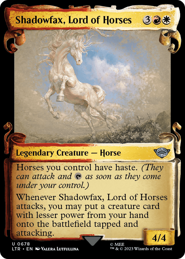 Shadowfax, Lord of Horses [The Lord of the Rings: Tales of Middle-Earth Showcase Scrolls] MTG Single Magic: The Gathering  | Multizone: Comics And Games