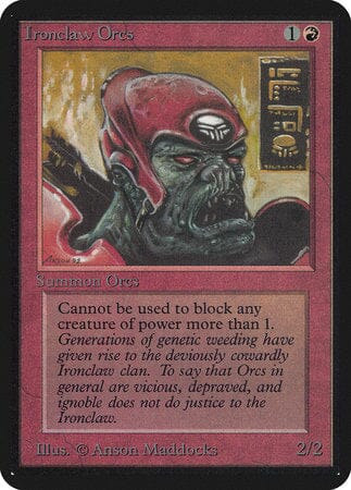 Ironclaw Orcs [Limited Edition Alpha] MTG Single Magic: The Gathering  | Multizone: Comics And Games