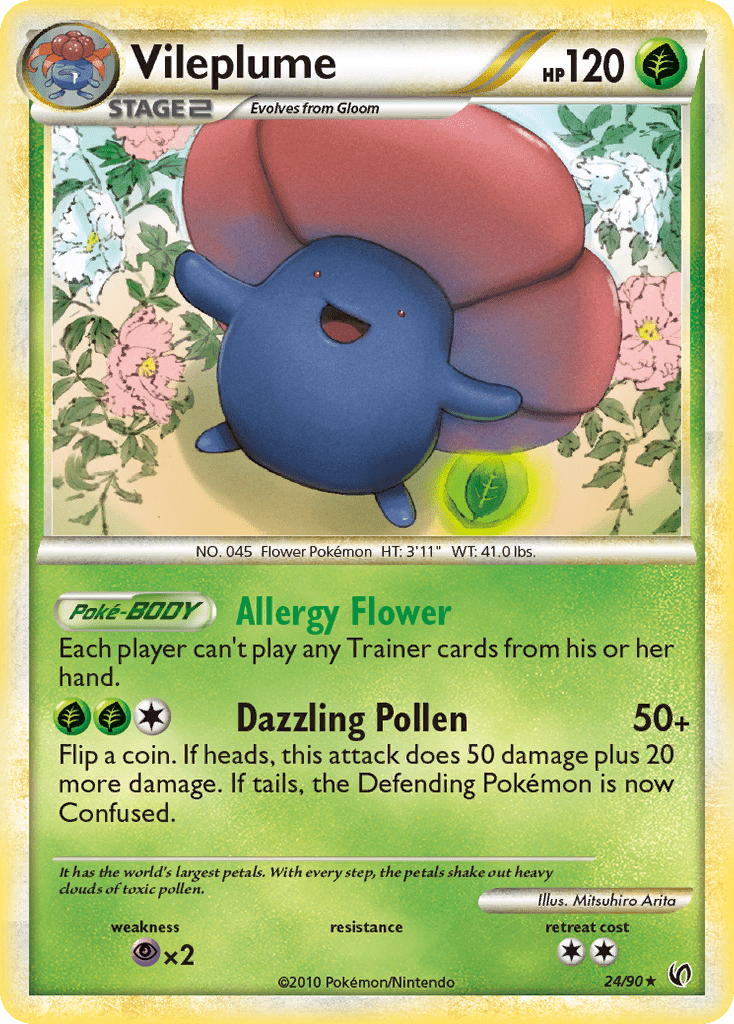 Vileplume (24/90) [HeartGold & SoulSilver: Undaunted] Pokemon Single Pokémon  | Multizone: Comics And Games