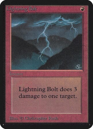 Lightning Bolt [Limited Edition Alpha] MTG Single Magic: The Gathering  | Multizone: Comics And Games
