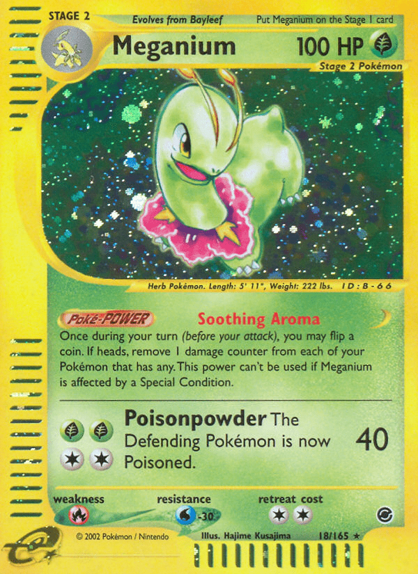 Meganium (18/165) [Expedition: Base Set] Pokemon Single Pokémon  | Multizone: Comics And Games