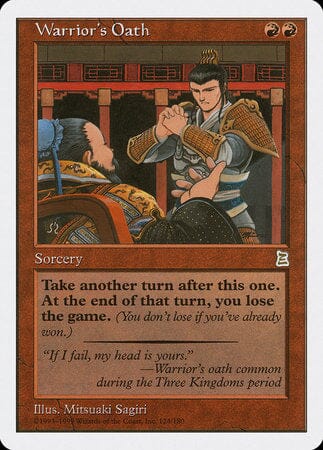 Warrior's Oath [Portal Three Kingdoms] MTG Single Magic: The Gathering  | Multizone: Comics And Games
