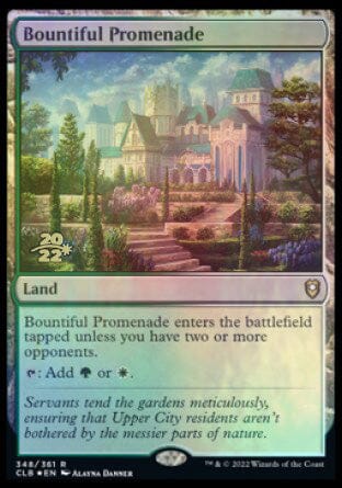 Bountiful Promenade [Commander Legends: Battle for Baldur's Gate Prerelease Promos] MTG Single Magic: The Gathering  | Multizone: Comics And Games