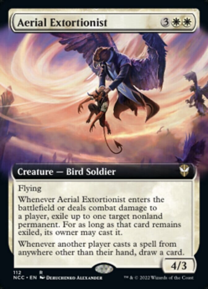 Aerial Extortionist (Extended Art) [Streets of New Capenna Commander] MTG Single Magic: The Gathering  | Multizone: Comics And Games