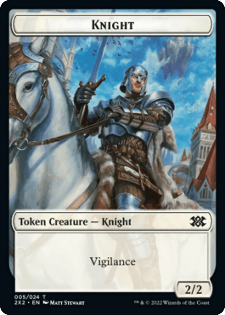 Bear // Knight Double-sided Token [Double Masters 2022 Tokens] MTG Single Magic: The Gathering  | Multizone: Comics And Games