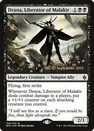 Drana, Liberator of Malakir [Battle for Zendikar Promos] MTG Single Magic: The Gathering  | Multizone: Comics And Games