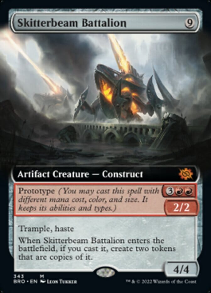 Skitterbeam Battalion (Extended Art) [The Brothers' War] MTG Single Magic: The Gathering  | Multizone: Comics And Games