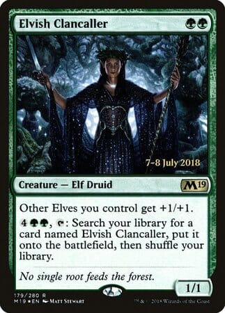 Elvish Clancaller [Core Set 2019 Promos] MTG Single Magic: The Gathering  | Multizone: Comics And Games