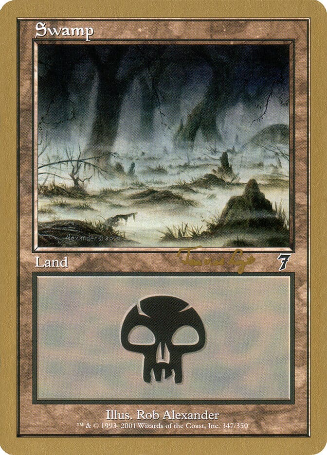 Swamp (tvdl347) (Tom van de Logt) [World Championship Decks 2001] MTG Single Magic: The Gathering  | Multizone: Comics And Games