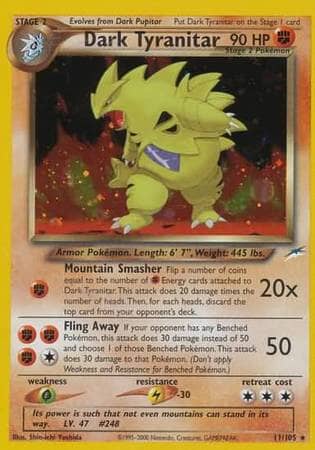 Dark Tyranitar (11/105) [Neo Destiny Unlimited] Pokemon Single Pokémon  | Multizone: Comics And Games