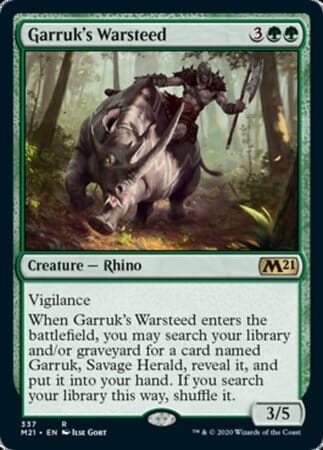 Garruk's Warsteed [Core Set 2021] MTG Single Magic: The Gathering  | Multizone: Comics And Games