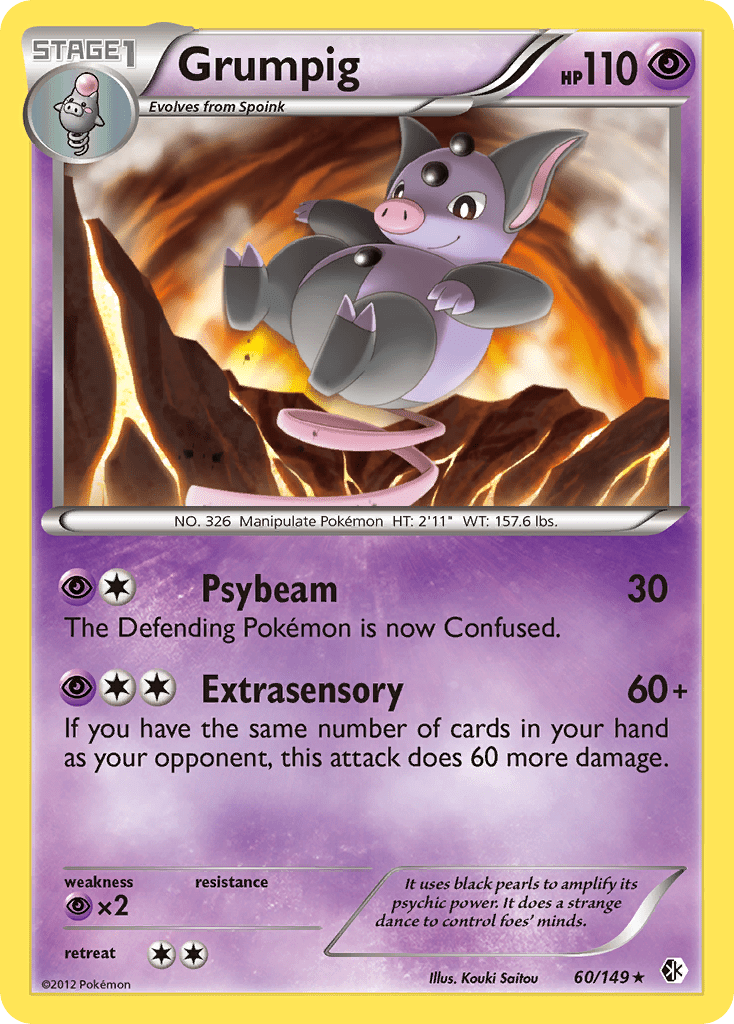 Grumpig (60/149) [Black & White: Boundaries Crossed] Pokemon Single Pokémon  | Multizone: Comics And Games