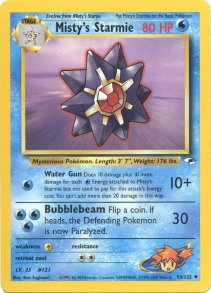 Misty's Starmie (56/132) [Gym Heroes Unlimited] Pokemon Single Pokémon  | Multizone: Comics And Games