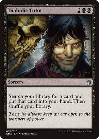 Diabolic Tutor [Commander Anthology] MTG Single Magic: The Gathering  | Multizone: Comics And Games