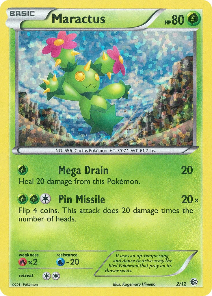 Maractus (2/12) [McDonald's Promos: 2011 Collection] Pokemon Single Pokémon  | Multizone: Comics And Games